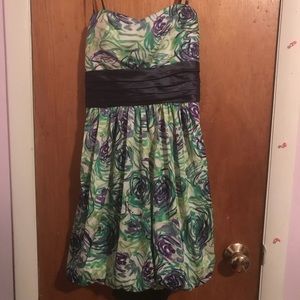 white cocktail dress with tie